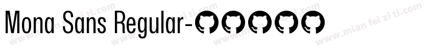 Mona Sans Regular字体转换
